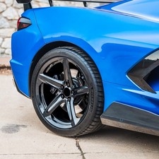19x8.520x9 Mrr Forged F23 Fit Corvette C8 5x120 3845 Gloss Black Wheels Rims S