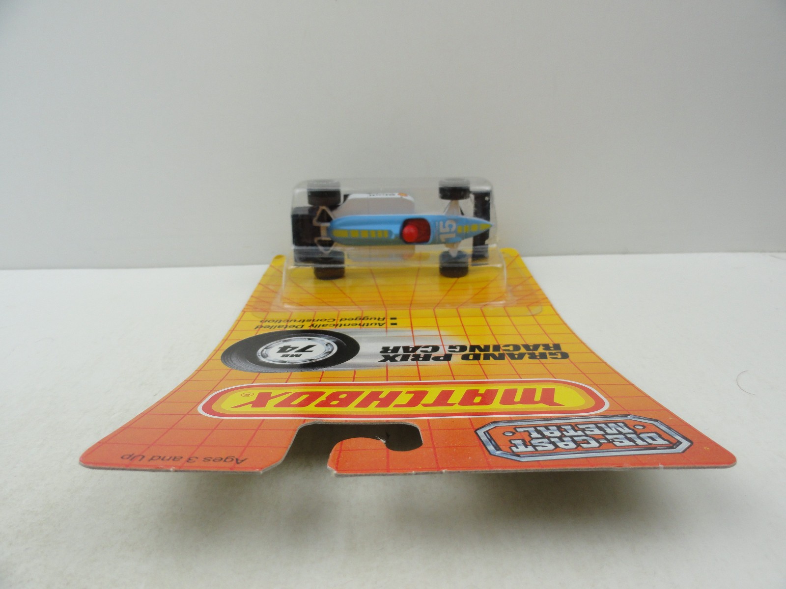 Matchbox #74 Grand Prix Racing Car (Blue/White #15 Shell)