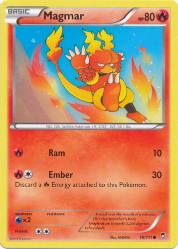 Magmar - 10/111 - Common (Lp) Furious Fists - Fire Pokémon