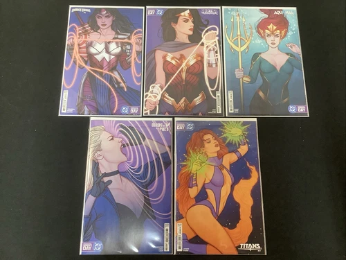 Jenny Frison INTERNATIONAL WOMEN'S DAY Variant Lot, DC Comics, 5 Book Lot