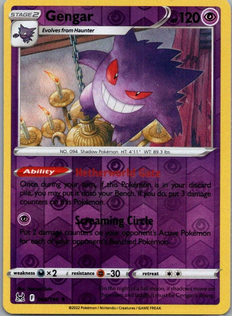 Gengar 066/196 Swsh11: Lost Origin Just Listed 2026