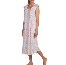Miss Elaine Women's Sleeveless Floral Nightgown Multicolor SIze XL 8603