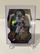 2022 Wandale Robinson Select Premier Level Silver Prizm Green Black Die Cut 