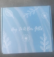 Hug In A Box Gifts Gift Basket with Socks, Tumbler, Eye Mask, Bath Items