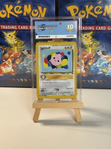 2001 Pokémon Igglybuff #40 ACE 10 Gem Mint Pop 2 – Neo Discovery