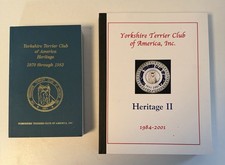 Yorkshire Terrier Club of America Heritage I & II History Book Yorkie 1970-2001