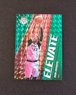 2020-21 Panini Mosaic BAM ADEBAYO Elevate Green Mosaic Prizm #17 Heat