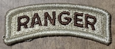 US ARMY RANGER TAB PATCH ARC ROCKER - DESERT BDU TAN BROWN VINTAGE NOS ...