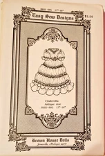 VINTAGE - BROWN HOUSE DOLL PATTERN #605 - CINDERELLA - 17" - 18"