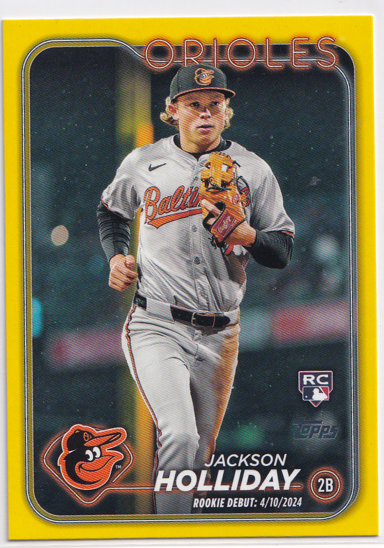 2024 Topps Update - Rookie Debut Jackson Holliday #US97 Yellow (RC)
