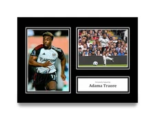 Adama Traore Hand Signed A4 Photo Autograph Fulham Memorabilia Display + COA