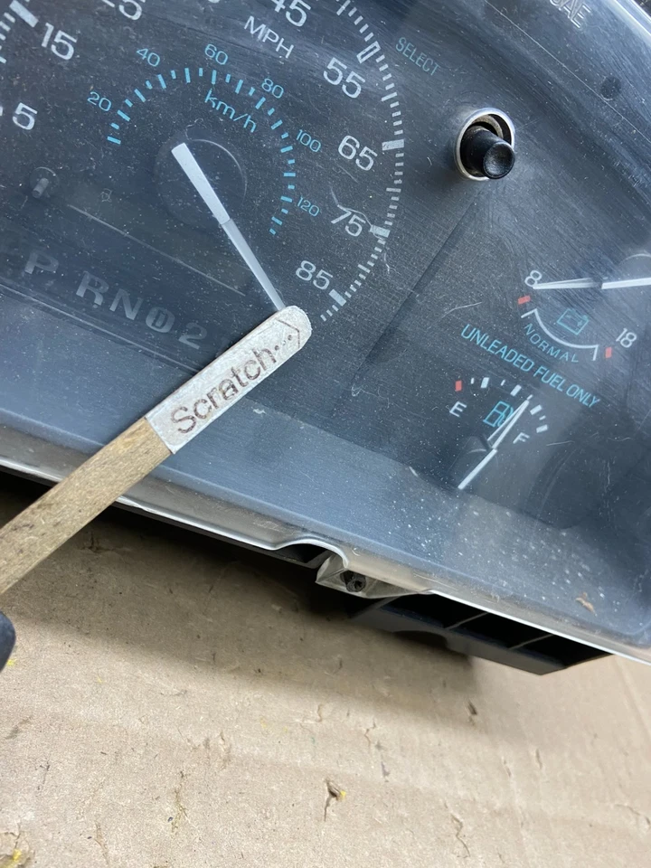 1992 to 1996 Ford F150 F-Series Bronco Speedometer Cluster Gauge Oem u4991 DG - Image 4 of 4