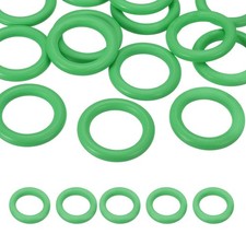 50mm Natural Wooden Rings, 10 Pack Wood Ring Round Linking Rings, Green