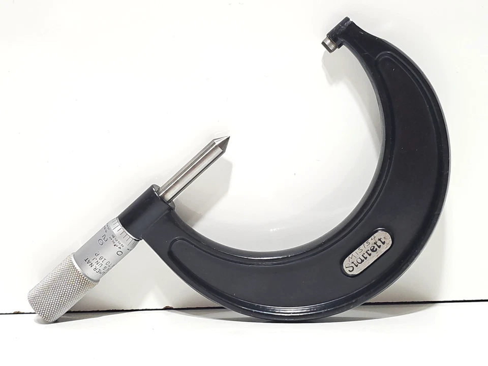 Starrett No. 436 2" - 3" Micrometer V & Amer. Nat UN & UNJ 14 to 18 P No. 585 - Image 3 of 4