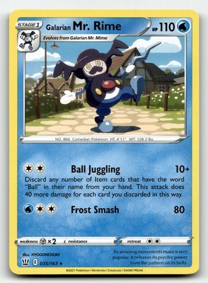 Galarian Mr. Rime Battle Styles 35/163