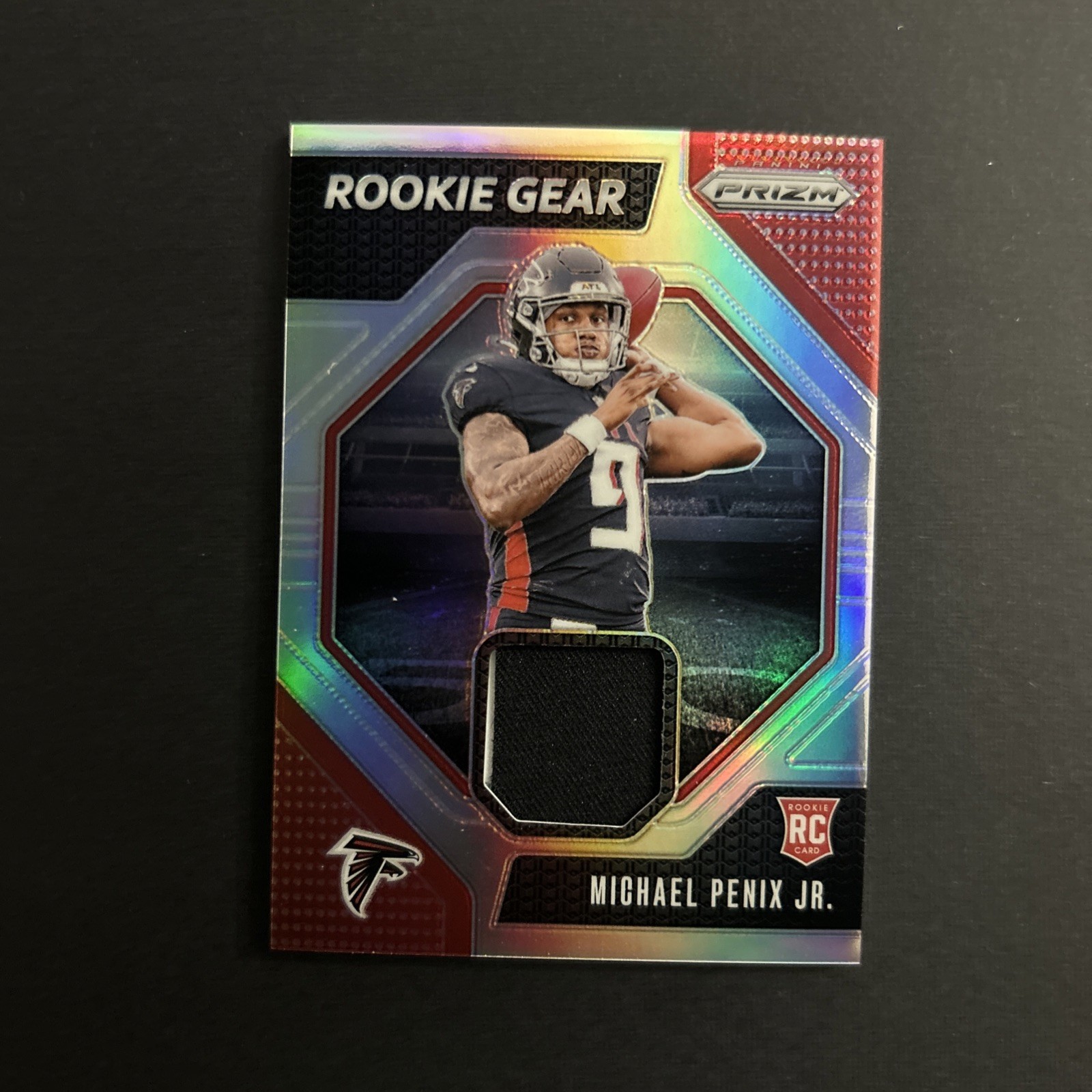 2024 Panini Prizm - Rookie Gear Michael Penix Jr. Silver Prizm #RG-MPJ (MEM, RC)