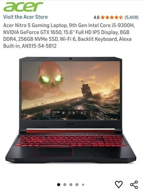 Acer Nitro 5 AN515-54-5812 15.6'' i5-9300H 8GB 256GB SSD GTX 1650