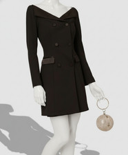 Adrianna by Adrianna Papell Women's Black Blazer Sheath Dress Sz 10