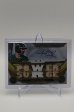 2019 Topps Triple Threads - Autograph Relics Matt Olson #TTAR-MO4 /18 (AU, MEM)