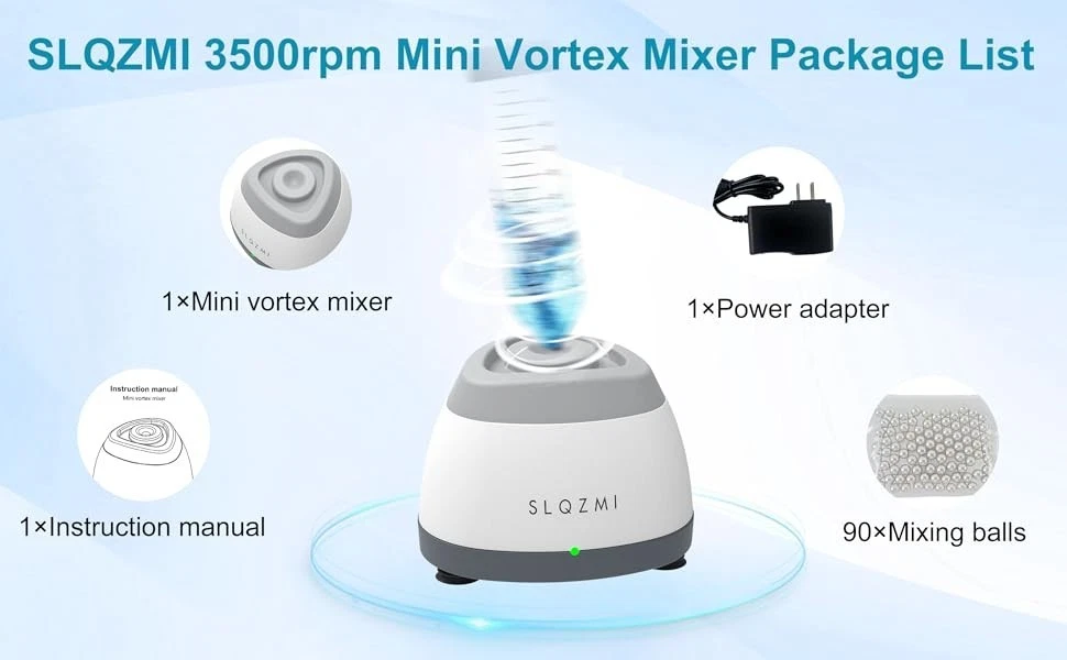 3500rpm Mini Vortex Paint Mixer, Polish, Glue, Tattoo Ink. 3s Vortex Mixer Motor image 14
