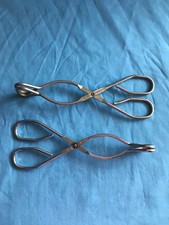 2 Pre-Owned Vintage Stainless Steel EKCO Serving / Craft Tongs Made in the USA