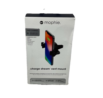 Mophie Charge Stream Qi Wireless Car Vent Mount for Smartphones - Black