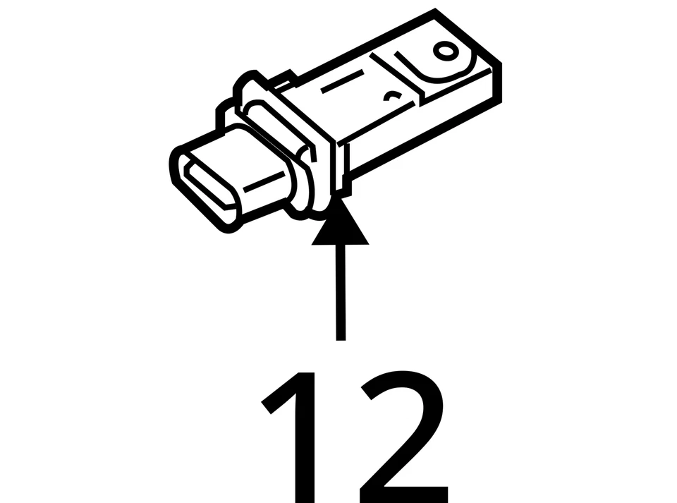 Medidor de flujo de aire másico Mercedes-Benz Ml350 2010-2011 Maf DFMH5 Foto 4 de 4