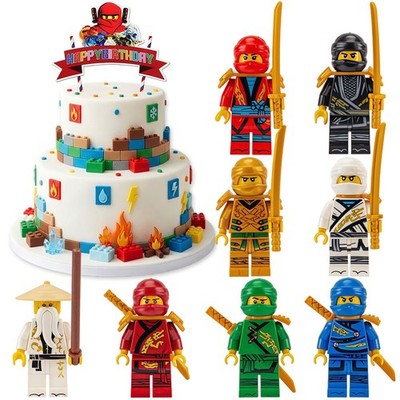 Ninja Party Deko Lego Tortenfiguren Ninjago Kinder Geburtstags Party Set Kuchen