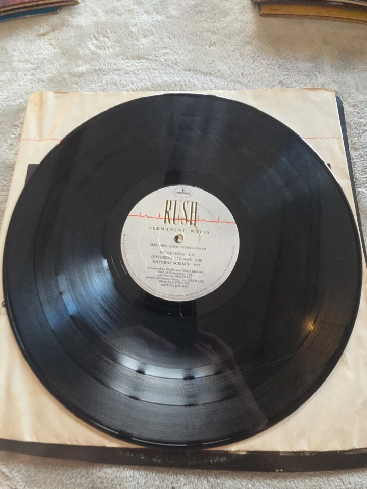 Rush Permanent Waves Vinyl 1980 Mercury SRM-1-4001 Foto 4 de 4
