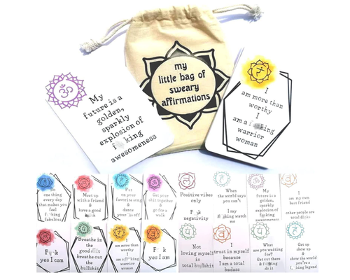 16pcs Sweary Affirmation Cards My Little Bag Of Sweary Affirmations EBay