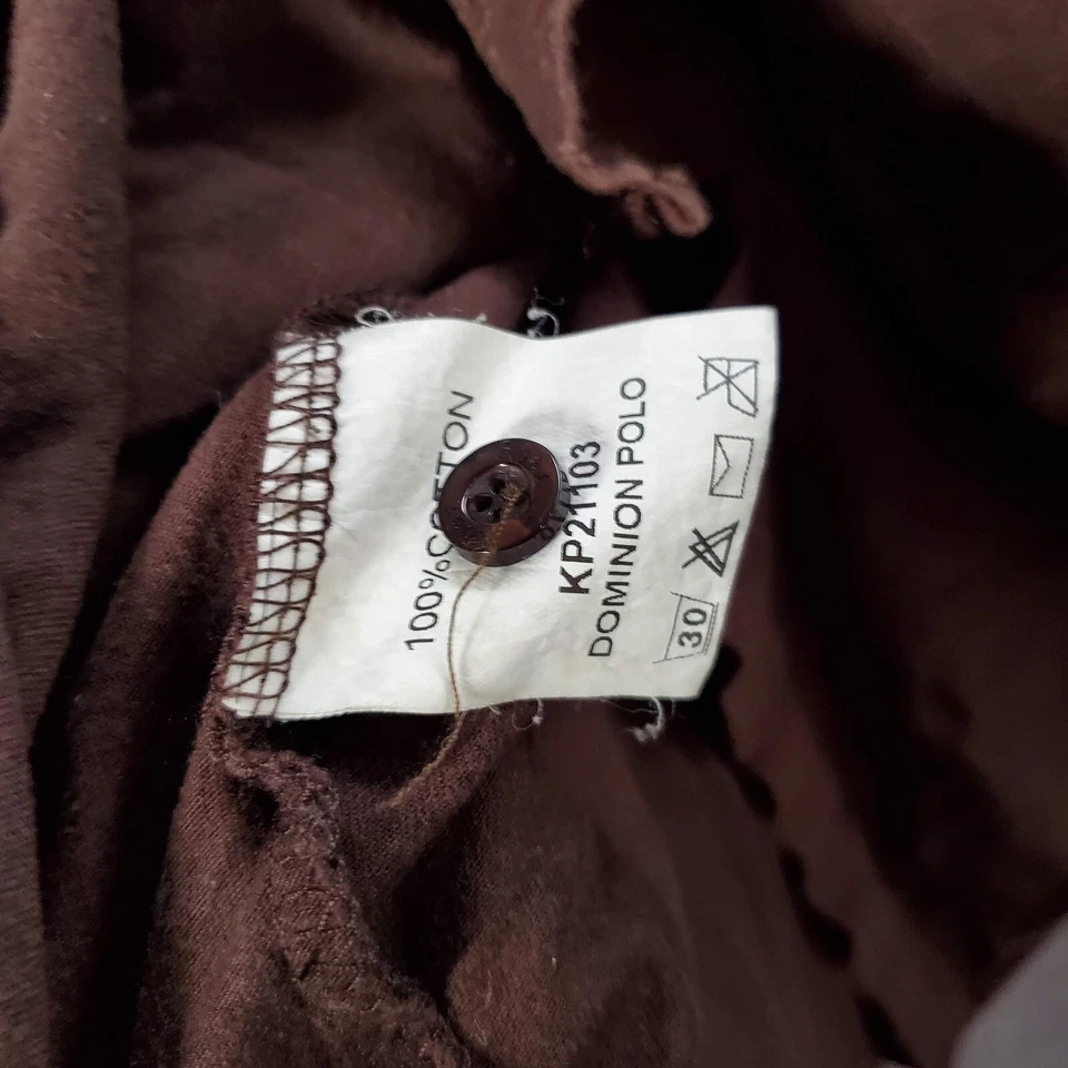 Camisa Polo Roar Hombre Grande Marrón Imperial Dominion Manga Corta Foto 2 de 4