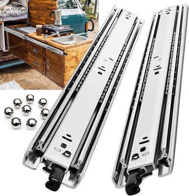 Heavy Duty Locking Drawer Slides Full Extension Runners Lock DY5115 22inch 550mm