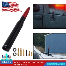 50 CAL Bullet Style Short Antenna Mast Aerial Red for 2000-2020 TOYOTA TUNDRA US
