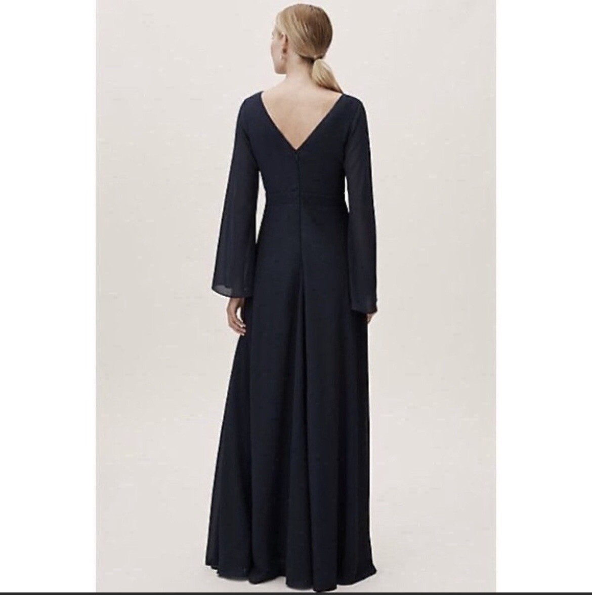 BHLDN Anthropologie Wedding Line Navy Doria Dress size 10 | eBay