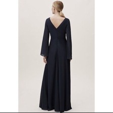 BHLDN Anthropologie Wedding Line Navy Doria Dress size 10