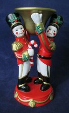 Partylite Christmas Toy Soldier Taper Candle Holder P7704 One GUC No Box