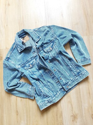 Blaue Oversize Jeansjacke Größe XS S FB Sister