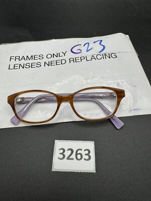 MODO Eyeglasses 9007 ITORT 51/16/140 Horn Brown Purple WOMENS 51mm