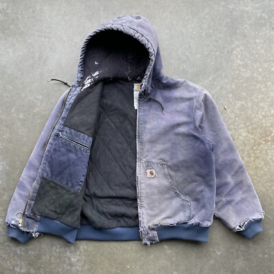 Carhartt アクティブジャケット J130 XL フェード ダメージ古着 Carhartt カーハート アクティブジャケット J130 GVL 神フェード
