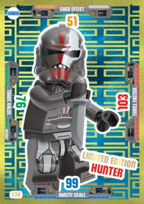 LEGO Star Wars Serie 3 Trading Card LE16 - Hunter - Limited Edition