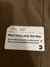 NYCT MTA MetroCard - Next time, skip the line