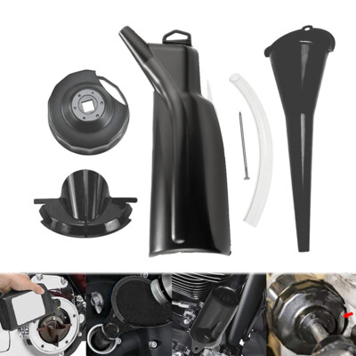 Oil Filter Removal Funnel Tool - No-Mess Oil Change Tool, Plastic, 9.8" Long, Fits Most Cars, Trucks & SUVs