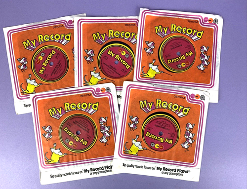 Vintage Marx Toys 78rpm Records for My Record Player 1970s Old Shop Stock Lot B - Picture 4 of 4