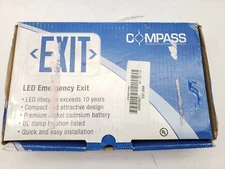EXIT SIGN Hubbell Lighting Compass CE Series 1.8-Watt White and Red LED