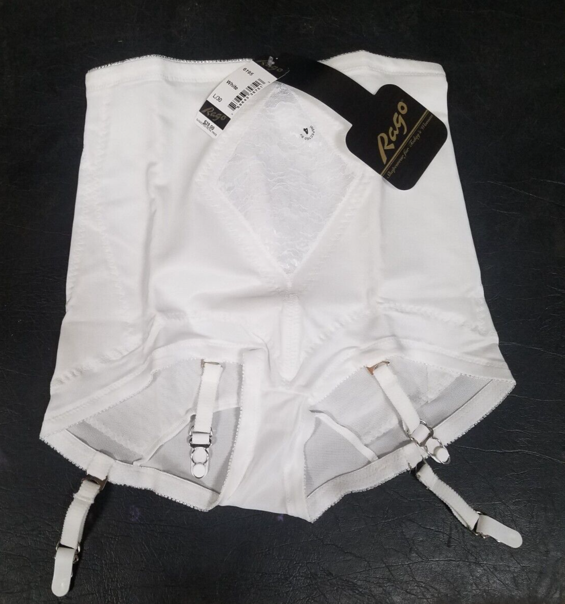 Vtg Rago Style 6195 Diet Minded Shaping Brief Panty New NOS White Sz L