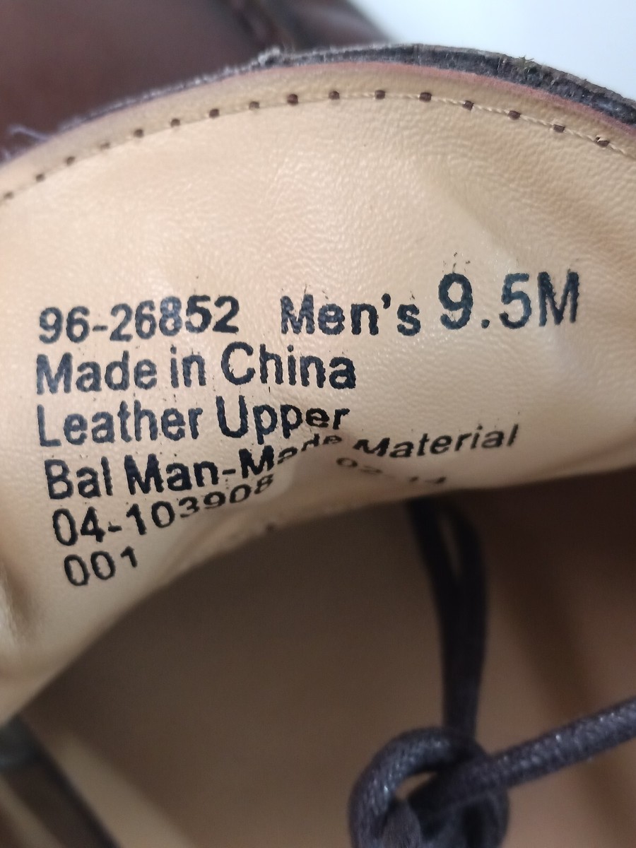 imen Chaps 96-26852 Men's Brown Leather Lace-Up Classic Oxford Dress