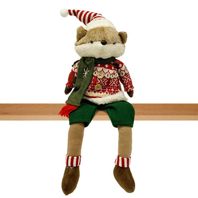 Weihnachtsdeko Weihnachtsfuchs aus Filz und Wolle Plüsch Geschenkidee 5762