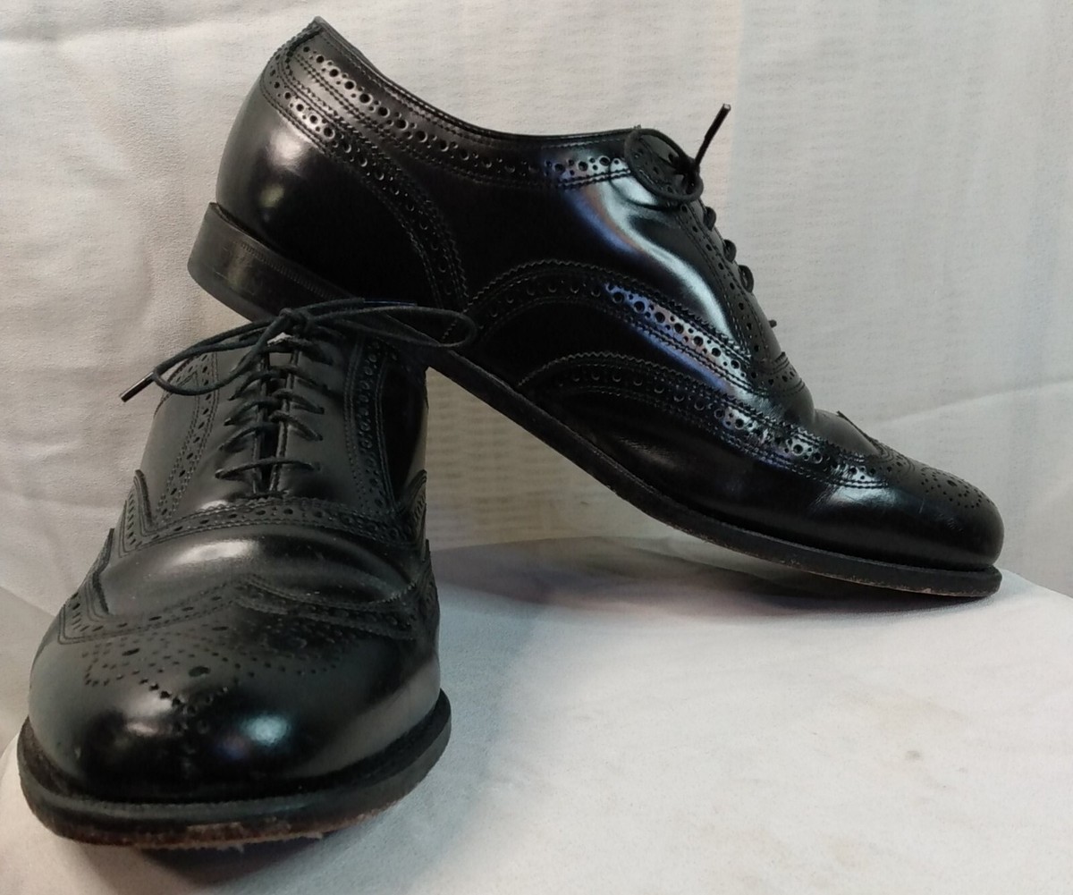 Florsheim Mens Black Leather Wingtip Oxford Dress Shoe Size 8 1/2 D 20381 Florsheim Shoes Men main image 3