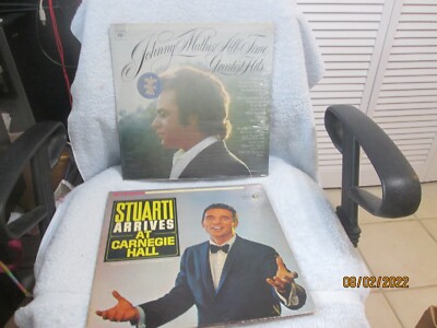 Johnny Mathis Greatest Hit & Enzo Stuarti Arrives At Carnegie Hall LP Records