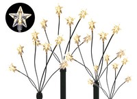 Led Garten LeuchtstäBe Stern - 4Er Set Mit 24 Led - Balkon Weihnachts Deko AußEn